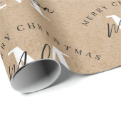 Personalisiert Frohe Weihnachtsklebstoff Geschenkpapier (Rolleneckpunkt)