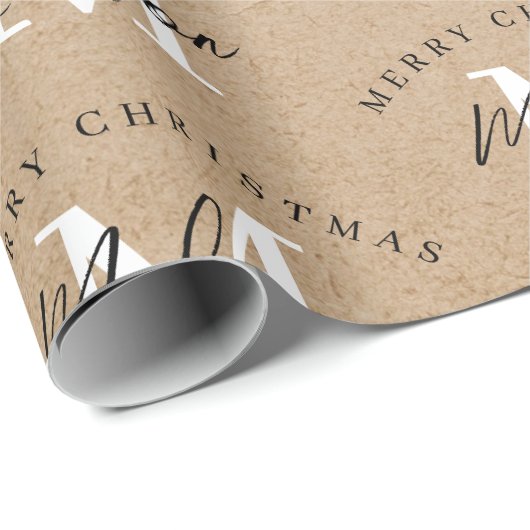 Personalisiert Frohe Weihnachtsklebstoff Geschenkpapier (Rolleneckpunkt)
