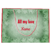 Personalisiert Frohe Weihnachtsmusik Große Geschenktüte (Rückseite)