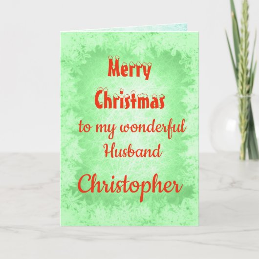 Personalisiert Frohe Weihnachtsmusik Karte (Vorderseite)