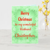 Personalisiert Frohe Weihnachtsmusik Karte (Gelbe Blume)