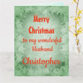 Personalisiert Frohe Weihnachtsmusik Karte (Gelbe Blume)