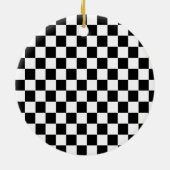 Personalisiert frohe Weihnachtsrennen Car Themed Keramik Ornament (Hinten)