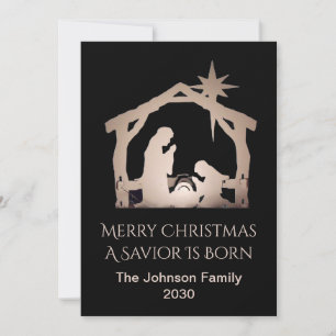 Personalisiert frohe Weihnachtsretter Geborene Geb Feiertagskarte
