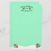Personalisiert frohe Weihnachtsthemen Briefpapier (Vorne/Hinten)