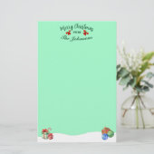 Personalisiert frohe Weihnachtsthemen Briefpapier (Stehend Vorderseite)