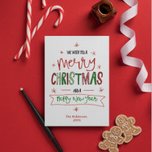 Personalisiert Frohe Weihnachtstypografie Non Foto