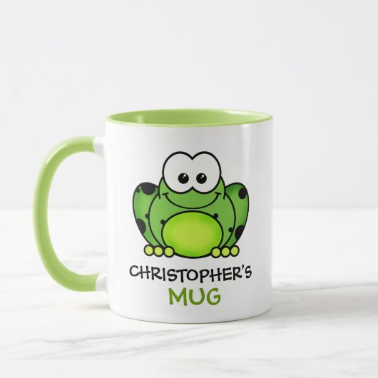 Personalisiert Frosch-Tasse Tasse (Links)