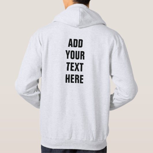 Personalisiert fügen Sie hier den Text doppelseiti Hoodie (Rückseite)