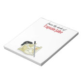 Personalisiert Fun Funny Pirate Karte Niedlich Notizblock (Rotiert)