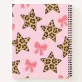 Personalisiert Fun Tiger Print Star Muster Notizblock (Rückseite)