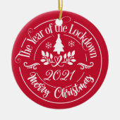 Personalisiert Funny 2021 Keramik Ornament (Vorne)