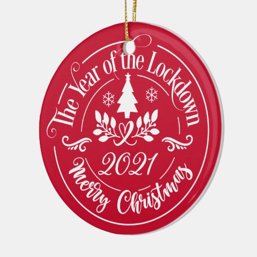 Personalisiert Funny 2021 Keramik Ornament (Links)