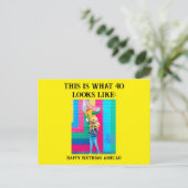 Personalisiert Funny 40. Meilenstein Geburtstag Postkarte (Stehend Vorderseite)