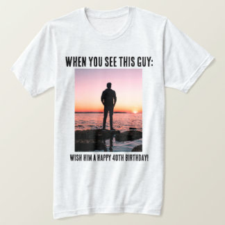 Personalisiert Funny 40. Meilenstein Geburtstag T T-Shirt