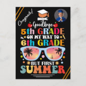 Personalisiert Funny Abschluss 4. bis 12. Klasse Ankündigungspostkarte (Vorderseite)