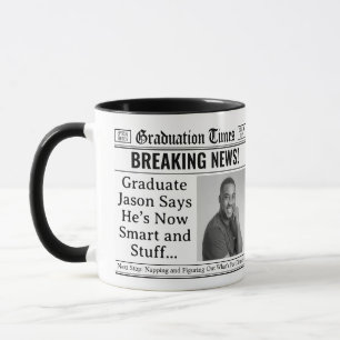 Personalisiert Funny Abschluss Tasse Zeitung Tasse