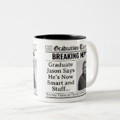 Personalisiert Funny Abschluss Tasse Zeitung Tasse (VorderseiteRechts)