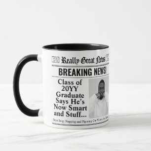 Personalisiert Funny Abschluss Tasse Zeitung Tasse