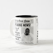 Personalisiert Funny Abschluss Tasse Zeitung Tasse (Vorderseite Links)