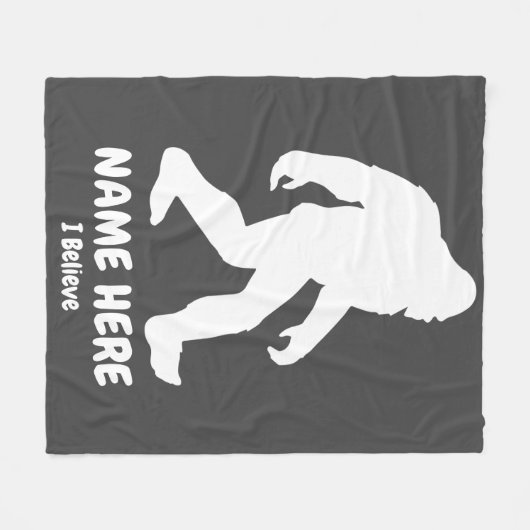 Personalisiert Funny Bigfoot Sasquatch Blanket Fleecedecke (Vorderseite (Horizontal))