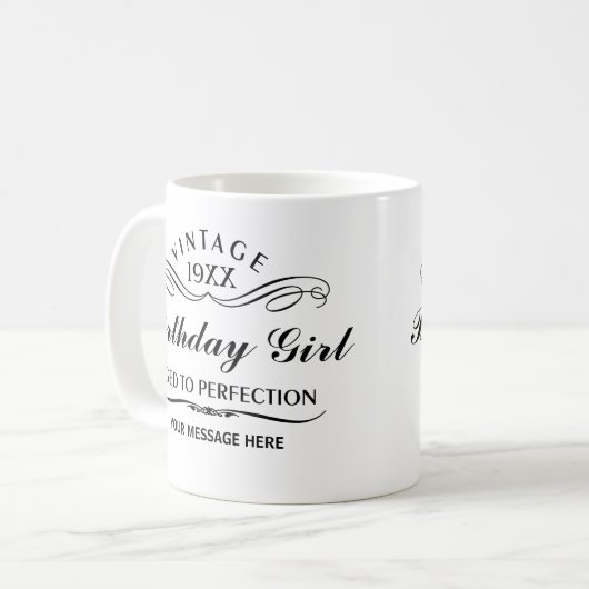 Personalisiert Funny Birthday Tasse (Vorderseite Links)