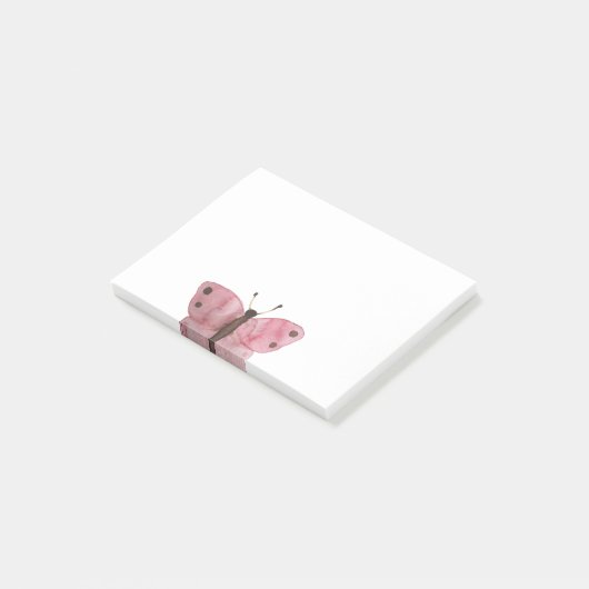 Personalisiert Funny Butterfly Cartoon Post-it Klebezettel (angewinkelt)