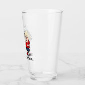 Personalisiert Funny Cartoon Beer Typ Glas (Links)