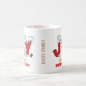 Personalisiert Funny Cat Joy Weihnachtsfeier Tasse (Mittel)