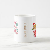 Personalisiert Funny Cat Weihnachten Tasse (Mittel)