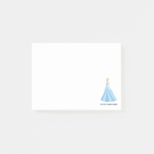Personalisiert Funny Cinderella Cartoon Post-it Klebezettel (Vorderseite)