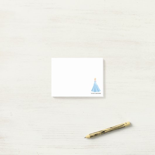 Personalisiert Funny Cinderella Cartoon Post-it Klebezettel (Auf Schreibtisch)