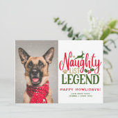 Personalisiert Funny Dog Weihnachten Niedliches Fo (Stehend Vorderseite)