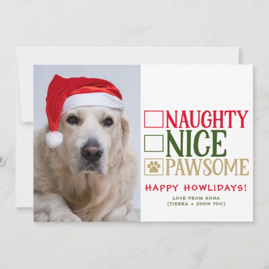 Personalisiert Funny Dog Weihnachten Niedliches We (Vorderseite)