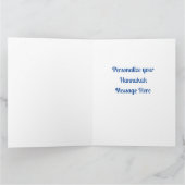 Personalisiert Funny Doodle Dog Tan Dog Hanukkah Karte (Innenseite)