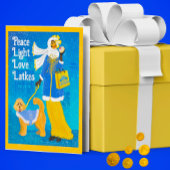 Personalisiert Funny Doodle Dog Tan Dog Hanukkah Karte