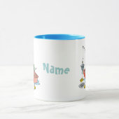 Personalisiert Funny Fishing Cartoon Tasse (Zentrum)