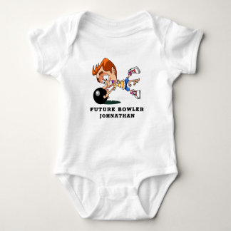 Personalisiert Funny Future Bowler Baby Strampler