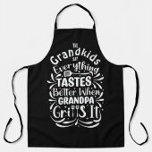 Personalisiert Funny Grandpa GRILLEN Koch Schürze (Vorderseite)