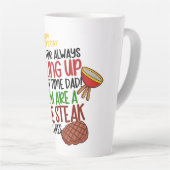 Personalisiert Funny Grill Koch Daddy Milchtasse (Rechte Ecke)