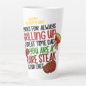 Personalisiert Funny Grill Koch Daddy Milchtasse (Vorderseite)