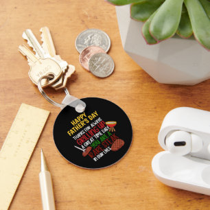 Personalisiert Funny Grill Koch Daddy Schlüsselanhänger