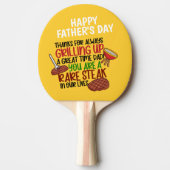 Personalisiert Funny Grill Koch Daddy Tischtennis Schläger (Vorderseite)