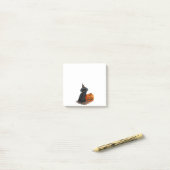 Personalisiert Funny Halloween Cat Pumpkin Cartoon Post-it Klebezettel (Auf Schreibtisch)
