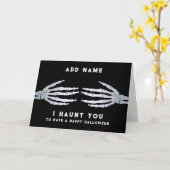 Personalisiert Funny Halloween Karte (Gelbe Blume)