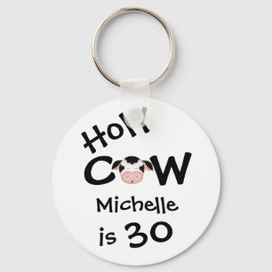 Personalisiert Funny Heilige Kuh 30. Geburtstag Sp Schlüsselanhänger