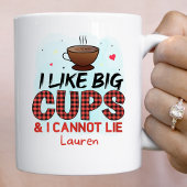 Personalisiert Funny I like Big Cups Kaffee Tasse