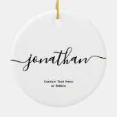 Personalisiert Funny Ich mache Whiskey verschwinde Keramik Ornament (Hinten)