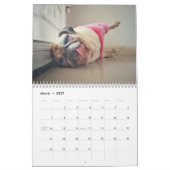 Personalisiert Funny Lazy Hunde 2026 Kalender (Mär 2027)