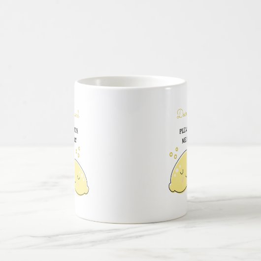 Personalisiert Funny Lemon Kaffeetasse (Mittel)